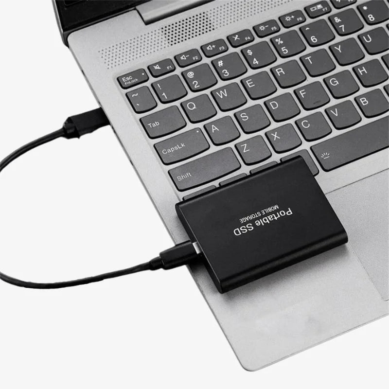 Portable USB-C External SSD Data Storage