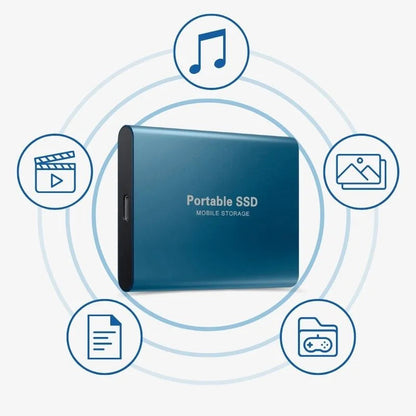 Portable USB-C External SSD Data Storage