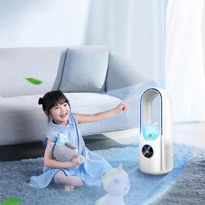 Compact Wireless Air Conditioner - Silent Cooling Without Rotor Blades
