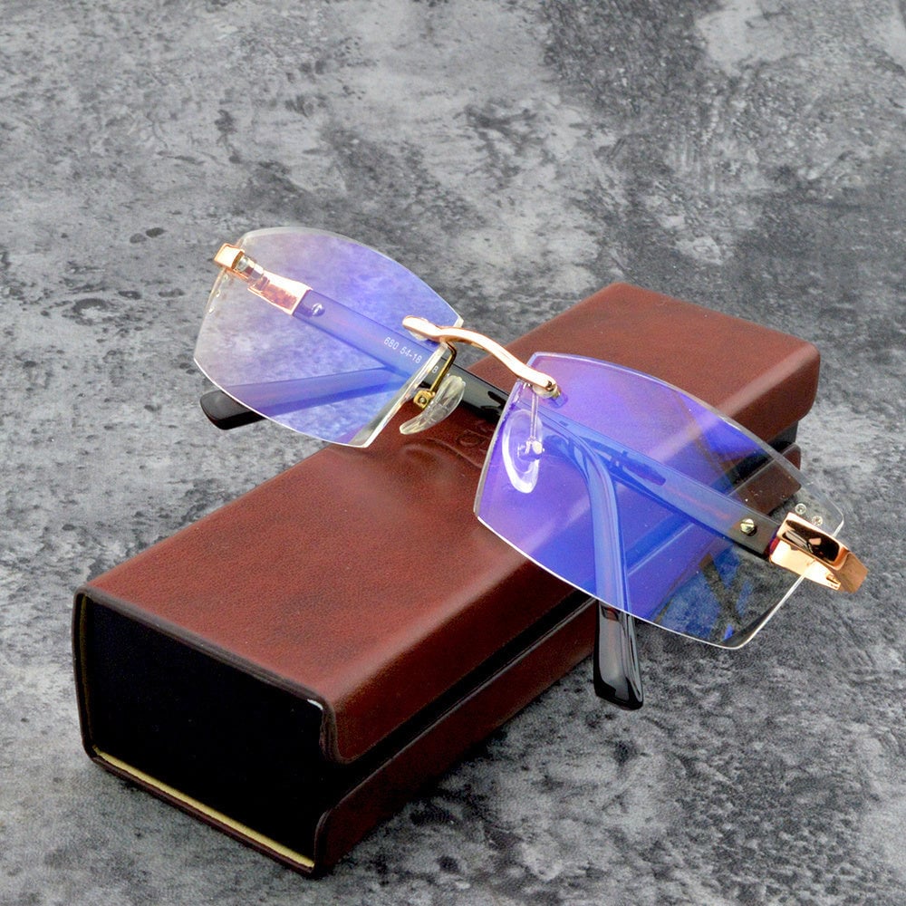 Intelligent Reading Glasses with Progressive Lenses | Ultra-Light Design & Blue Light Filter | Suitable for Near & Distance Vision | Titanium TR90 Frame