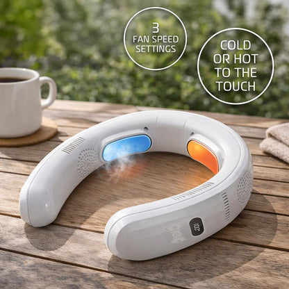 3 Zone Neck Cooler and Heater, All-Weather Wearable Neck Fan