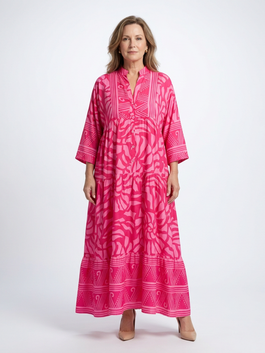 Women's Summer Tiered Maxi Dress | Loose Fit