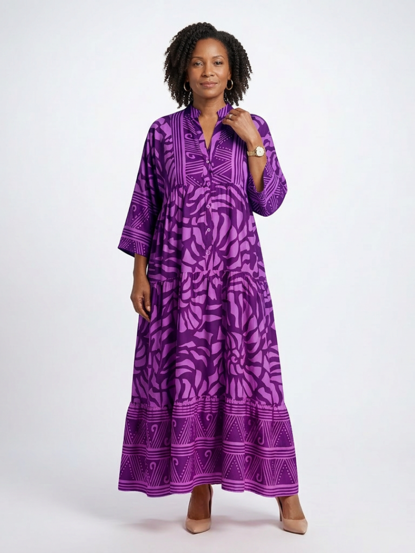 Women's Summer Tiered Maxi Dress | Loose Fit