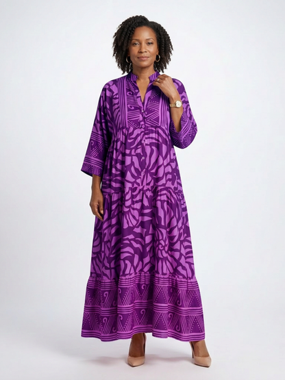 Women's Summer Tiered Maxi Dress | Loose Fit