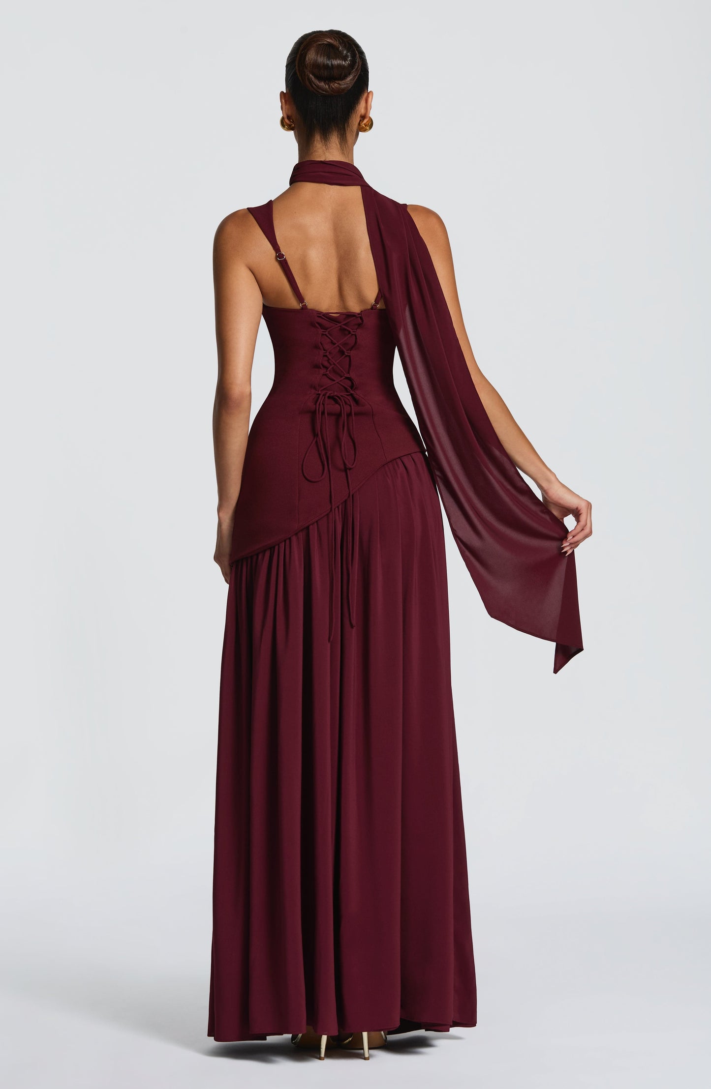 Women's Wedding Guest Dress with Slit | Maxi