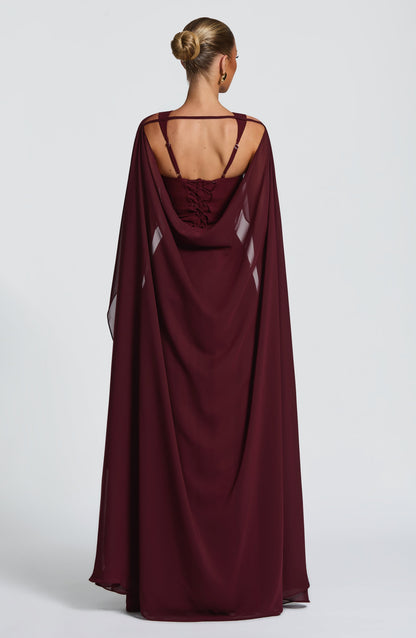 Women's Wedding Guest Dress with Slit | Maxi