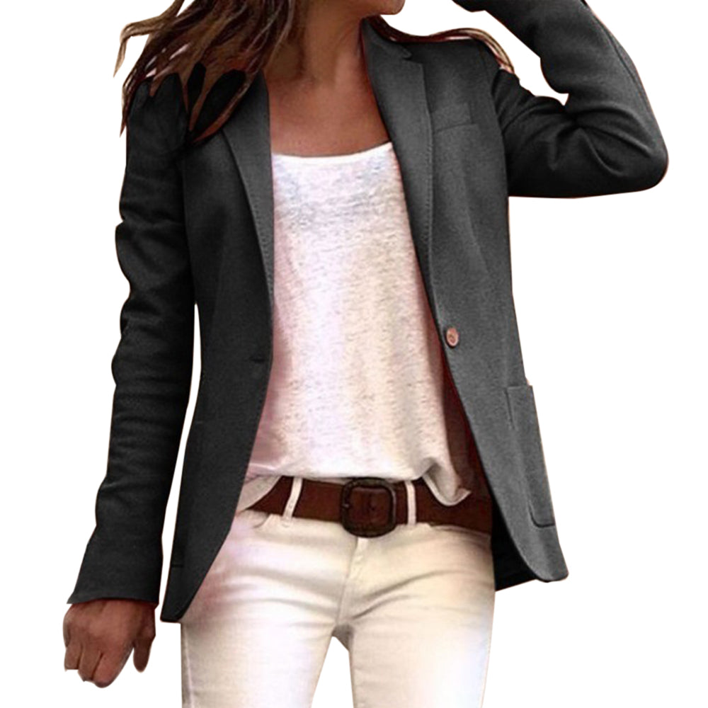 Women’s Casual Slim Fit Blazer Jacket | Long Sleeve