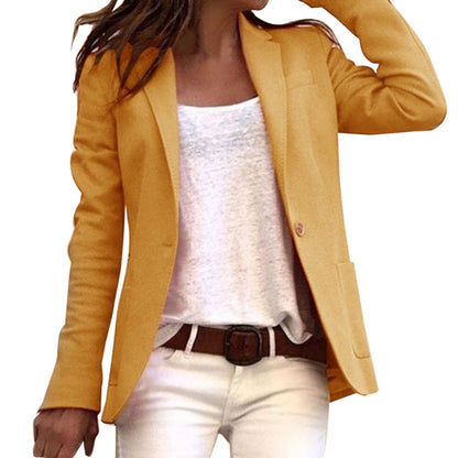 Women’s Casual Slim Fit Blazer Jacket | Long Sleeve