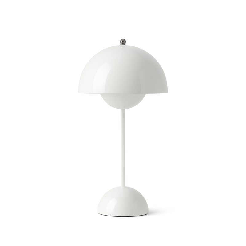 Scandinavian Design Lamp with Flower Glow