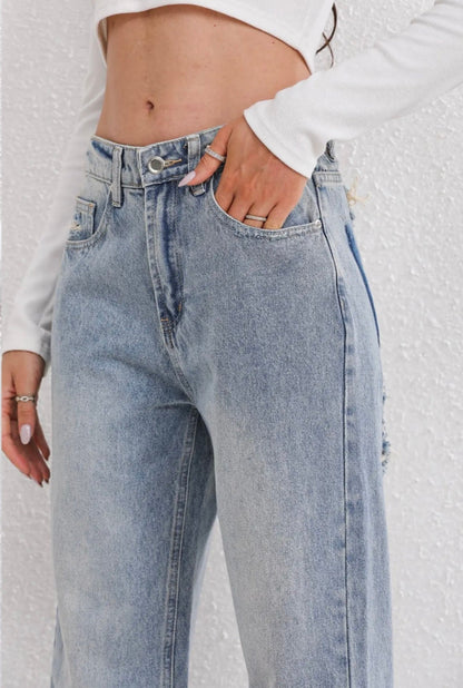 Women’s High-Waisted Wide Leg Baggy Jeans | Casual