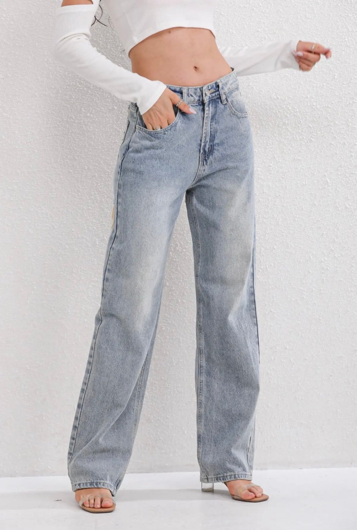 Women’s High-Waisted Wide Leg Baggy Jeans | Casual