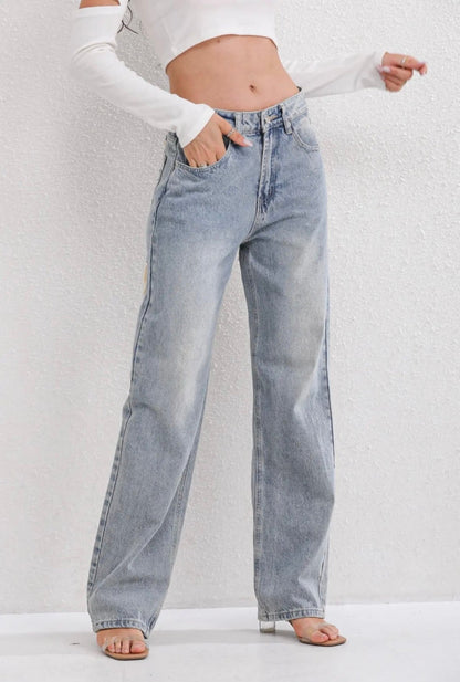Women’s High-Waisted Wide Leg Baggy Jeans | Casual