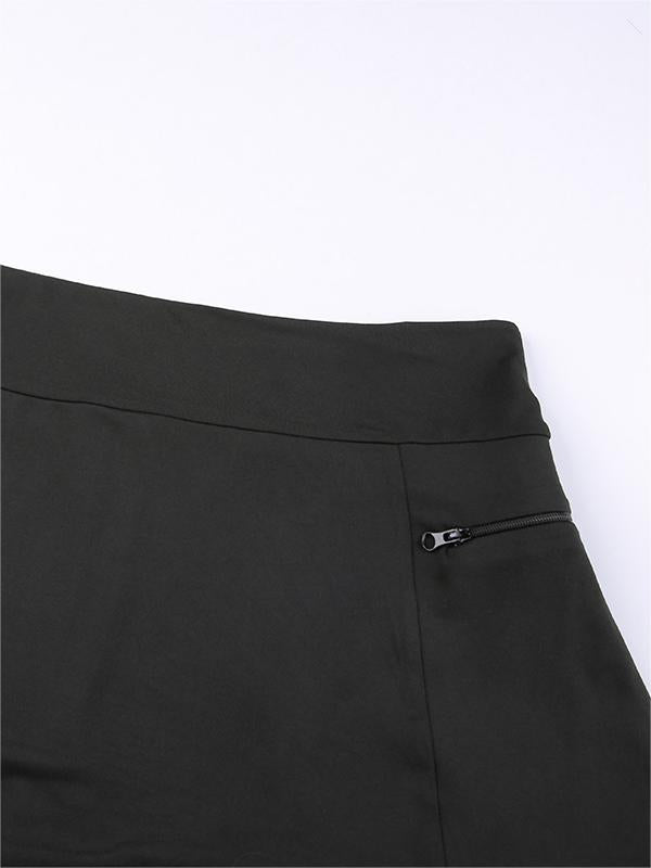 Black Classic Mini Skirt