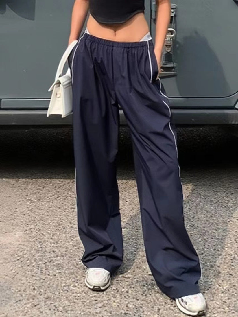 Silas Baggy Pants - True Blue Striped