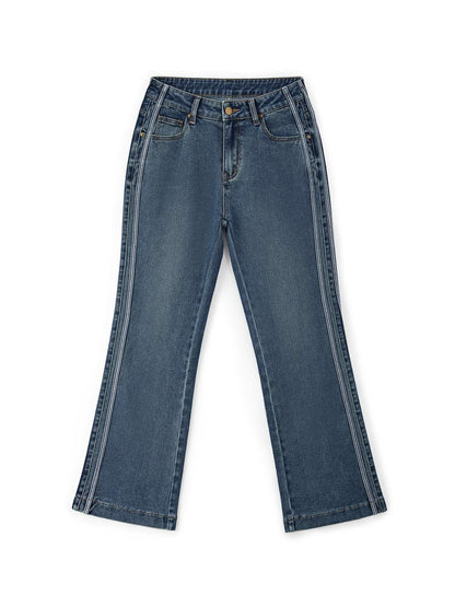 Vintage Flare Jeans met Strepen Design
