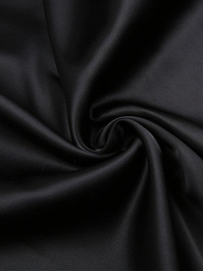 Mini robe réversible noire sans manches avec détail de bretelles