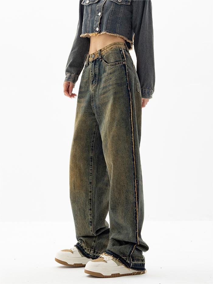 Boyfriend Jeans with Classic Vintage Washed Effect